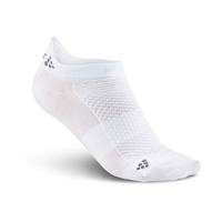 Cool Shaftless 2-Pack Sock, White/Silver, 40-42, Craft Men