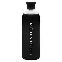 Glass Water Bottle, black, Röhnisch