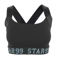 Star Nutrition -99 Sports Bra, Black/Turquoise, Dam, Star Nutrition Gear