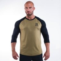 Men's Baseball Tee, Military Green, S, Better Bodies Men