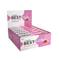 12 x Best Bar, 60 g, Strawberry Yoghurt, kort datum, Star Nutrition