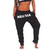 Nebbia Drop Crotch Pants, Black, L, NEBBIA