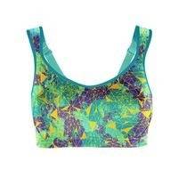 Active MultiSports Support Bra, Geometric Print, Shock Absorber