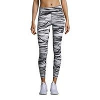 Casall Wave 7/8 Tights, White Wave, Casall Sports Wear Women