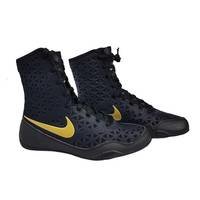 Nike KO Boxing Shoe, Black/Gold, 44