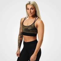 Astoria Sports Bra, Dark Green Camo, L, Better Bodies Women