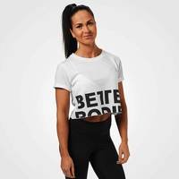 Astoria Cropped Tee, White, S, Better Bodies Women