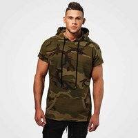 Bronx T-shirt Hoodie, Military Camo, L, Better Bodies Men