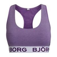 Sarah Soft Top Seasonal Solids, Melange Purple, 36, Björn Borg Women