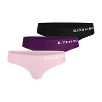 3-Pack Seasonal Solids Selena String, Cradle Pink, 38, Björn Borg Women