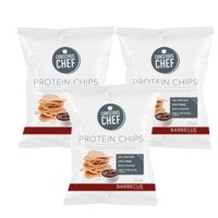 3 x Protein Chips, 25 g, Barbecue, Lyhyt päiväys, Conscious Chef