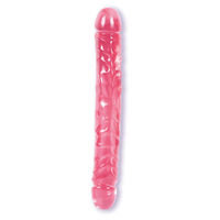 Jelly Double Dong 12, Pink, Doc Johnson