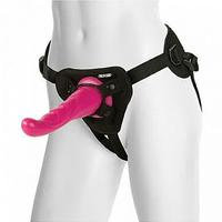 Vac-U-Lock - The Beauty Dildo & Harness, Pinkki, Doc Johnson