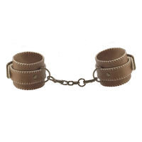 Ouch - Brown, Leather Cuffs for hands