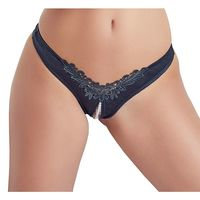 Devil open crotch string with pearls, Cottelli Collection