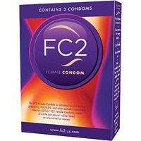 FC2 Naisten Kondomi, 3 kpl, Femidom
