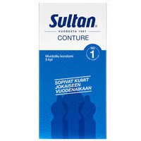 Sultan Conture Kondomit 5 kpl, RFSU