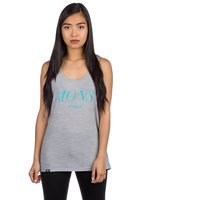 Mons royale merino classic racer back serif tank top harmaa, mons royale