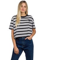Blue tomato bt authentic cropped t-shirt musta, blue tomato