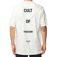 Globe cult of freedom t-shirt valkoinen, globe