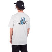 Santa cruz hand wall t-shirt harmaa, santa cruz