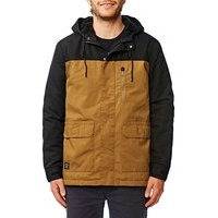 Globe blocked thermal parka ruskea, globe