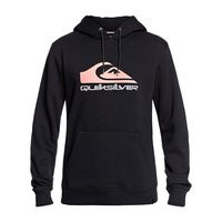 Quiksilver big logo snow anniversary hoodie musta, quiksilver