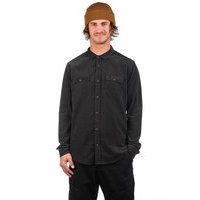 Rvca freeman cord shirt musta, rvca