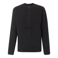 Oakley fluffy half zip jacket musta, oakley