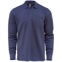 Dickies canmer polo long sleeve t-shirt sininen, dickies