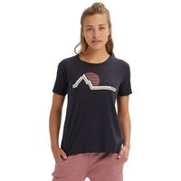 Burton classic retro t-shirt musta, burton