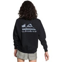 Quiksilver boxy crew sweater musta, quiksilver