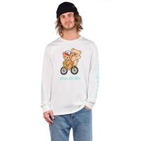 Teddy fresh ride or die longsleeve t-shirt valkoinen, teddy fresh