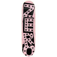 Zero punk stars 8.0 skateboard deck pinkki, zero
