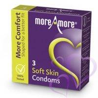 MoreAmore Soft Skin -kondomi 3 kpl