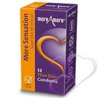 MoreAmore Thin Skin -kondomi 12 kpl