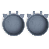 Nuuroo - Alex silicone deep plate 2-pack Giraf - Bering Sea