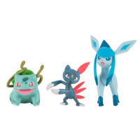 Pokemon - Battle Figure Set 3 pack - Bulbasaur, Sneasil & Glaceon (PKW0179), Pokémon