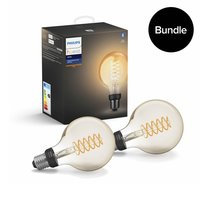 Philips Hue - 2x E27 Filament G93 - White - Bluetooth - Bundle