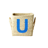 Rice - Raffia Square Basket - U