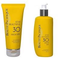 Beauté Pacifique - Stay Beautiful Ansigts Solcreme SPF 30 50 ml + Stay Outside Solcreme 200 ml - SPF 30