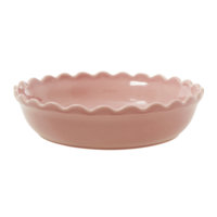 Rice - Stoneware Pie Dish - Pink L