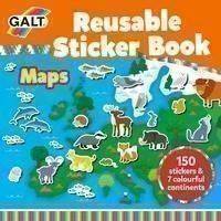 Galt - Reusable Sticker Book - Maps (55-1005287)
