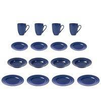 Aida - Groovy dinnerset 16 pcs - Blue (88319)