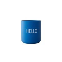 Design Letters - Favourite cups - Cobalt Blue Hello