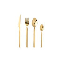 Broste Copenhagen - Tvis Cutlery set , 16 pc - Stainless Steel - Rose Gold