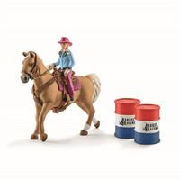 Schleich - Barrel racing ja lehmityttö (41417)