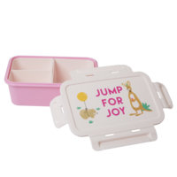 Rice - Lunchbox w. 3 Inserts - Pink Party Animal Print