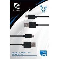 Piranha PS4 Twin Charging Cable 4M