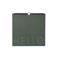 Design Letters - Wall Calendar 2023 - Myrtle green